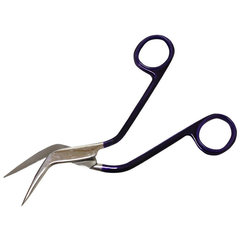 6 Inch Angled Scissors With Purple Handles (Pack of: 2) - SC-48157-Z02 - ToolUSA