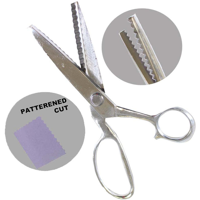 6 Inch Zig-Zag Pinking Shears (Pack of: 1) - SC-52600 - ToolUSA