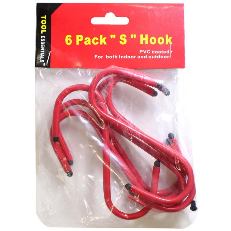 6 Pack 4-1/2 Inch "S" Hooks - WP400-YH - ToolUSA