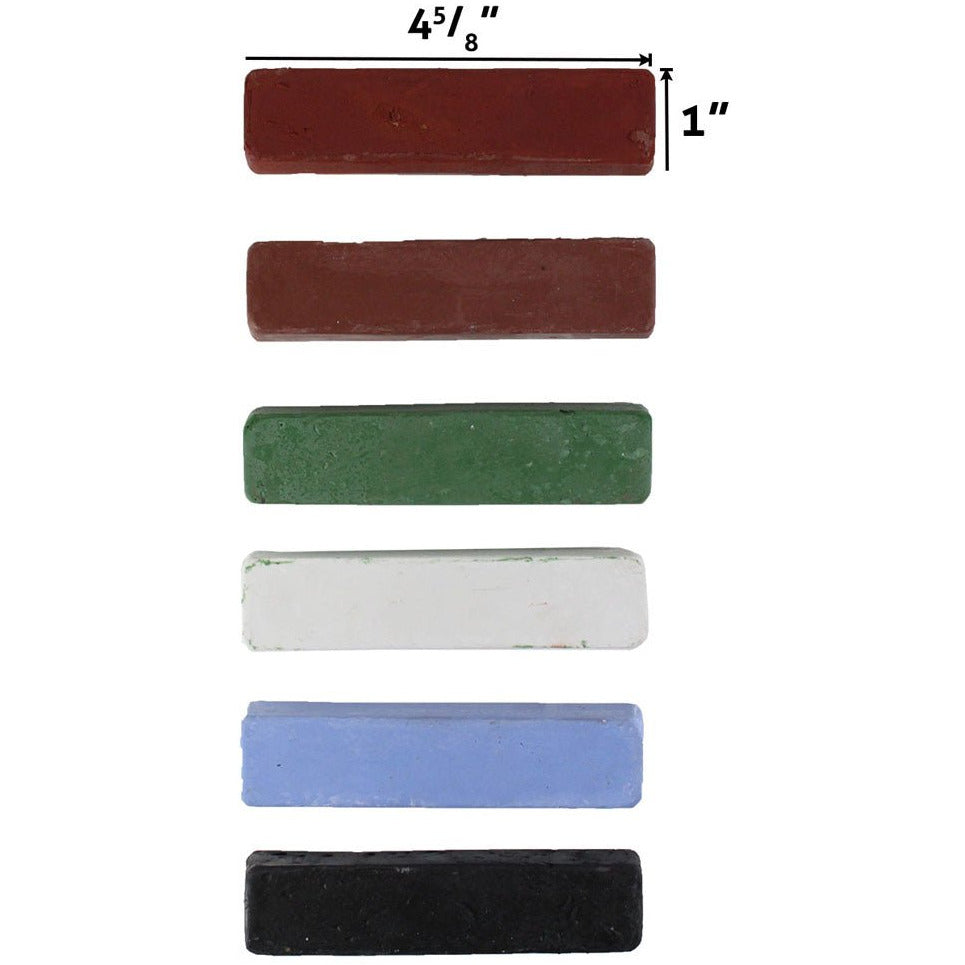 6 Piece 4 Ounce Polishing Compounds Set, 6 Colors - TJ-18332 – ToolUSA