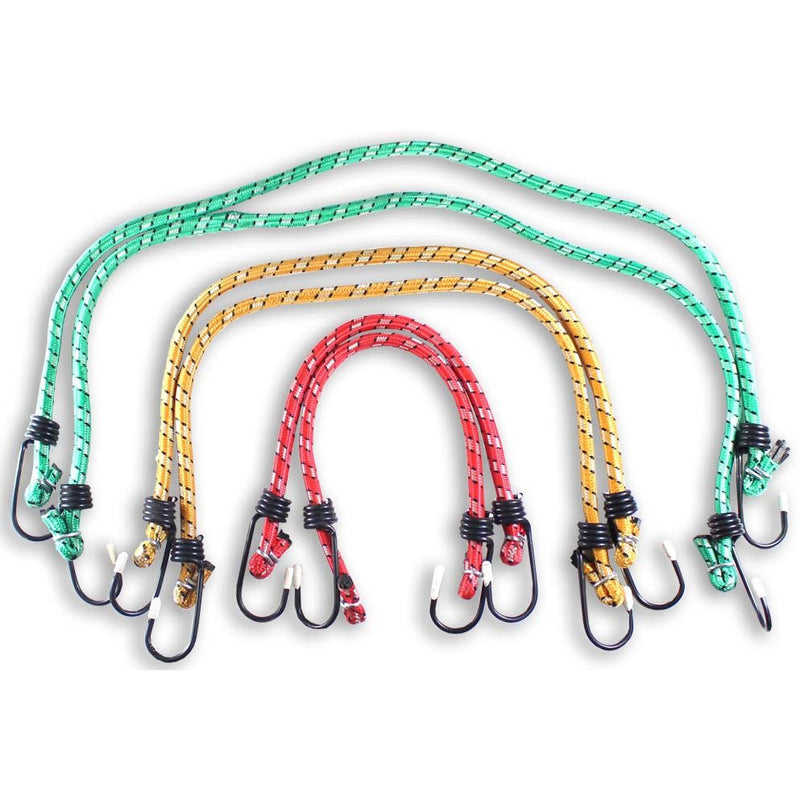 6 PIECE BUNGEE CORD MULTIPACK - TA-08506 - ToolUSA