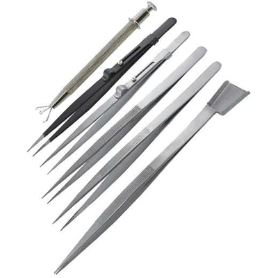 6 Piece Diamond Handling Tweezer Set - KIT-TJ1039 - ToolUSA