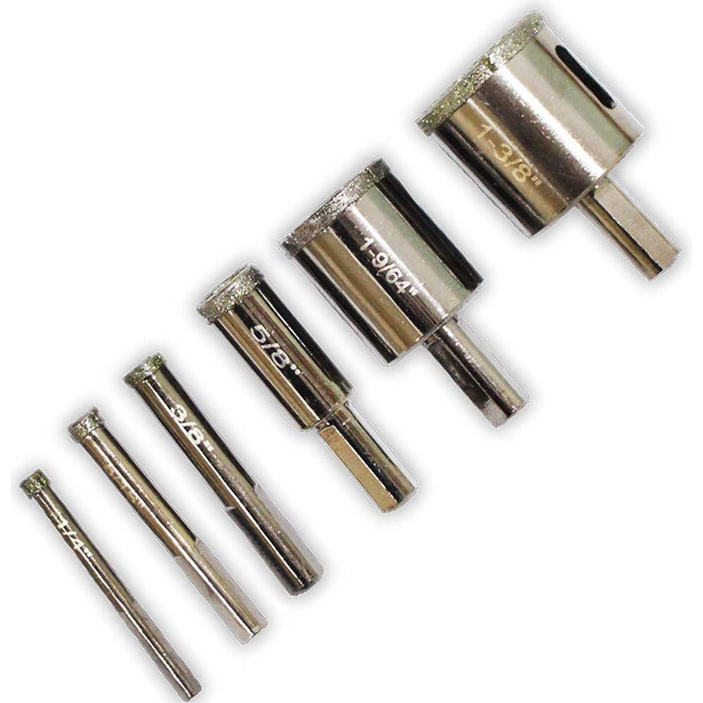 6 Piece Diamond Hole Saws Set - TJ-90685 - ToolUSA