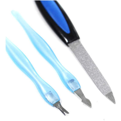 6 Piece Professional Style Nail & Facial Care Grooming Kit - B8-B84-007-YW - ToolUSA