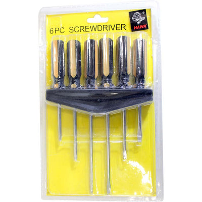 6-Piece Screwdriver Set With Plastic Wall Rack - PS-33000 - ToolUSA