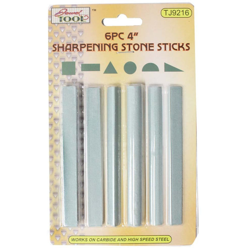 6 Piece Set of Sharpening Stones in Assorted Shapes - TJ01-09216 - ToolUSA