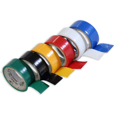 6 Rolls Electrical Tape, 18mm X 2 Mt (Pack of: 2) - TAP-99908-Z02 - ToolUSA