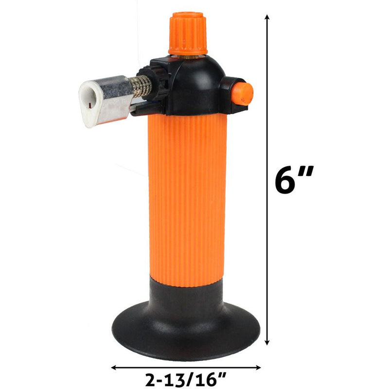 6" Tall Butane Micro-Torch With 2.75" Balanced Base In Bright Orange And Black - CR-06915 - ToolUSA