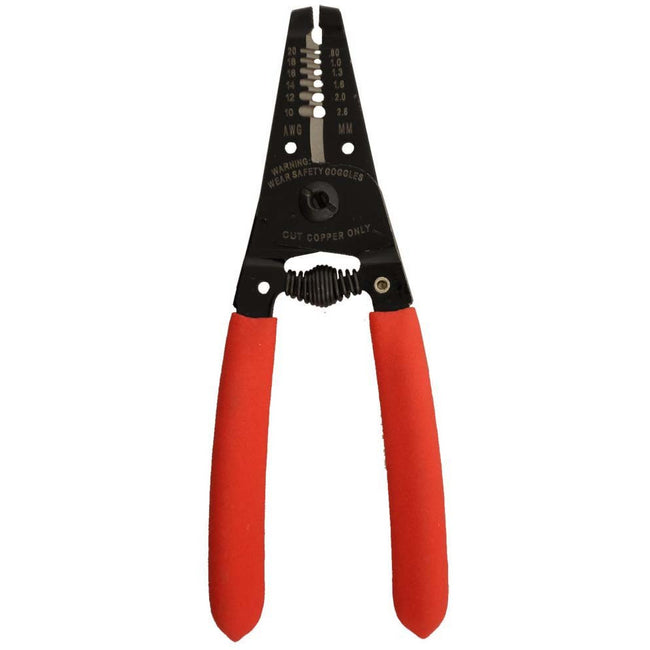 6" WIRE CRIMPING AND CUTTING TOOL WITH SIZE GAUGE & SPRING ACTION - TP-28480 - ToolUSA