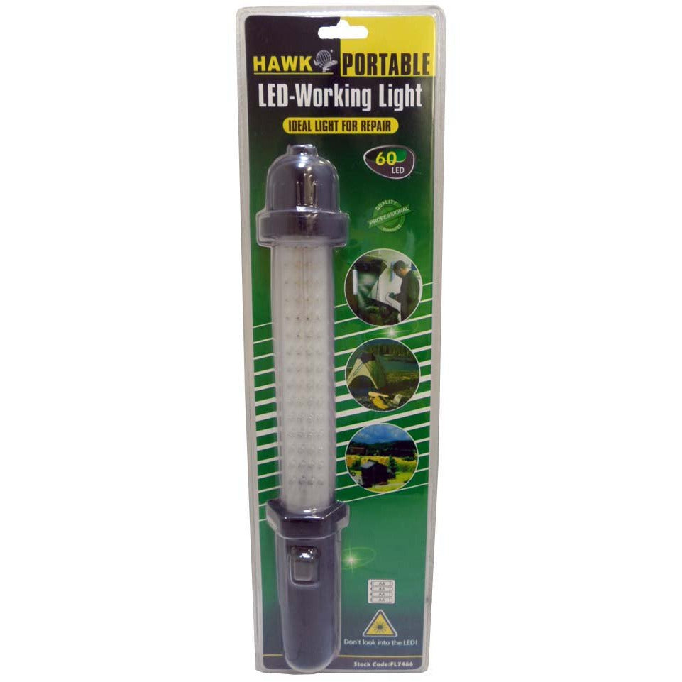 60 LED 15-Inch Cordless Portable Work Lamp with Hook For Hanging - FL-18223 - ToolUSA