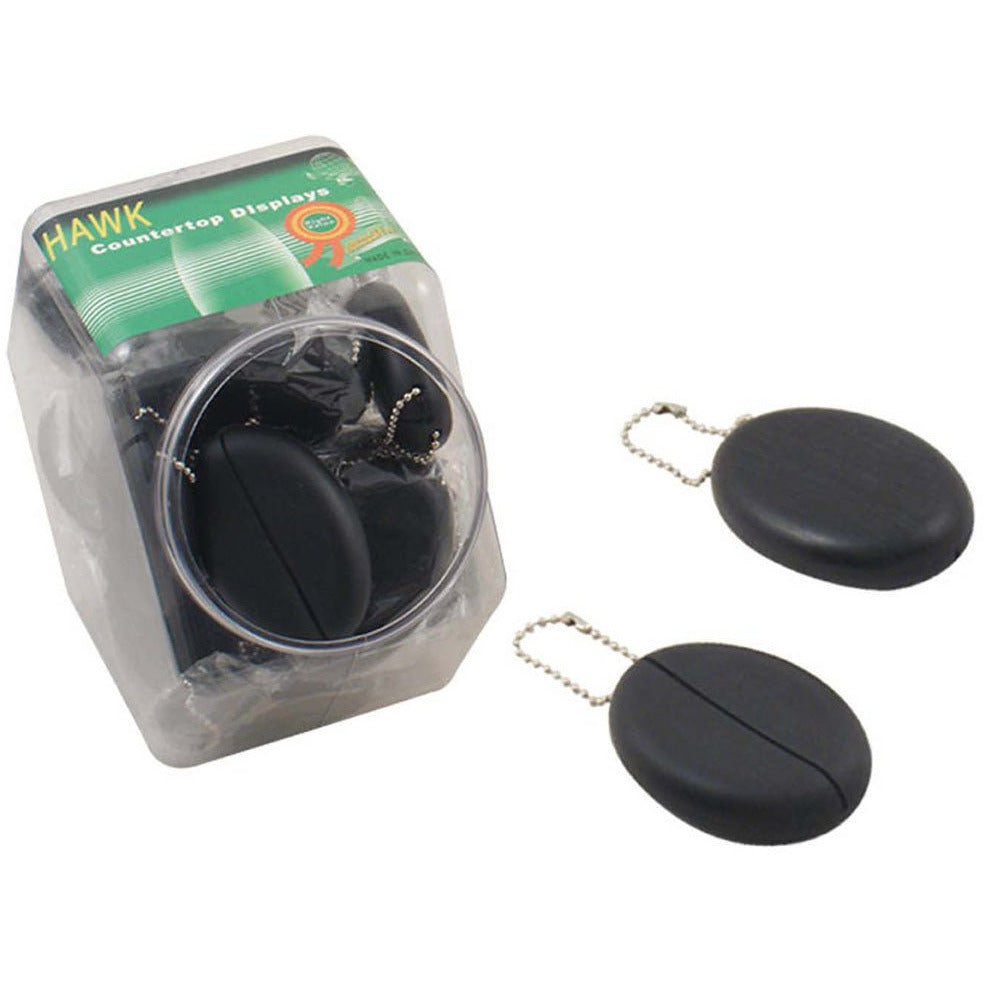 60 Piece Black Coin Holder Pouch on A Silver Bead Key Chain - TA-97201 - ToolUSA