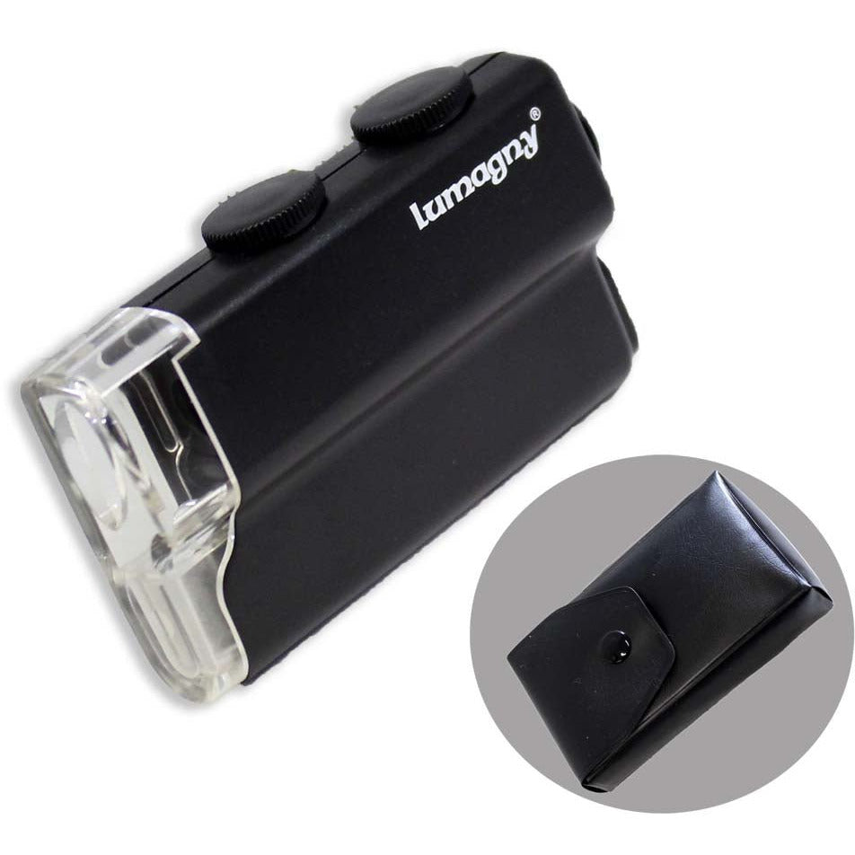 60x - 100x Mini Hand-Held Microscope - LED Light - MP-14591 - ToolUSA
