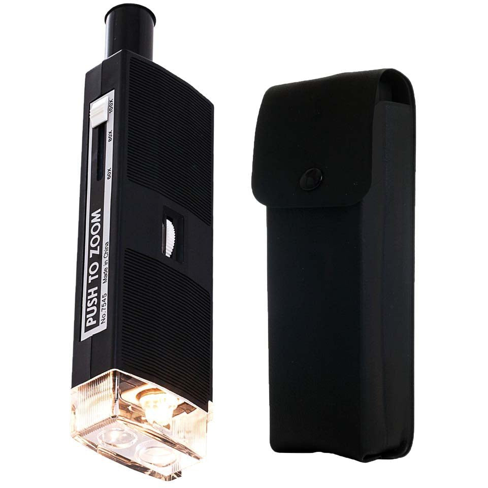 60x, 80x, 100x Lighted Pocket Microscope - MG-07545 - ToolUSA