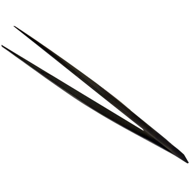 6.5" Black Fine Point Tweezers (Pack of: 2) - S8541B-Z02 - ToolUSA