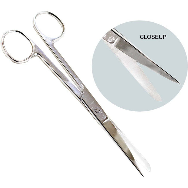 6.5 Inch Long Blunt Tip, Straight Operating Scissor, Stainless Steel (Pack of: 2) - SC-82650-Z02 - ToolUSA