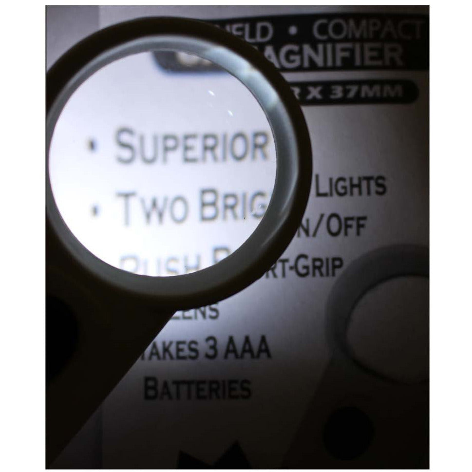 6x Hand-Held Magnifier, 2 LED Lights - CR-00843 - ToolUSA