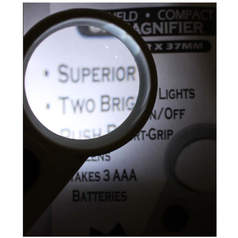 6x Hand-Held Magnifier, 2 LED Lights - CR-00843 - ToolUSA