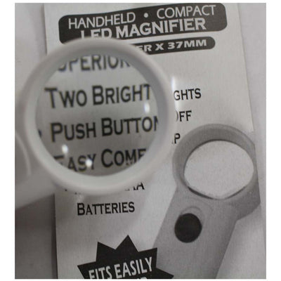 6x Hand-Held Magnifier, 2 LED Lights - CR-00843 - ToolUSA