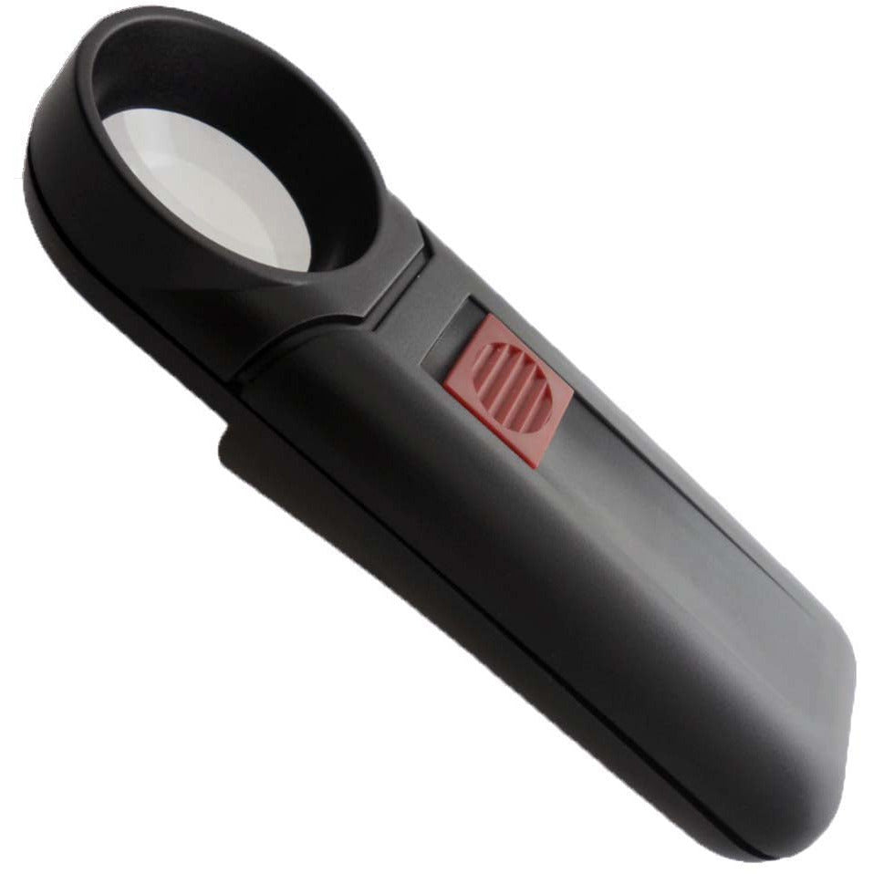 6x Illuminated Handheld Magnifier - 1-1/4 Inch Diameter Lens - MG-17557 - ToolUSA