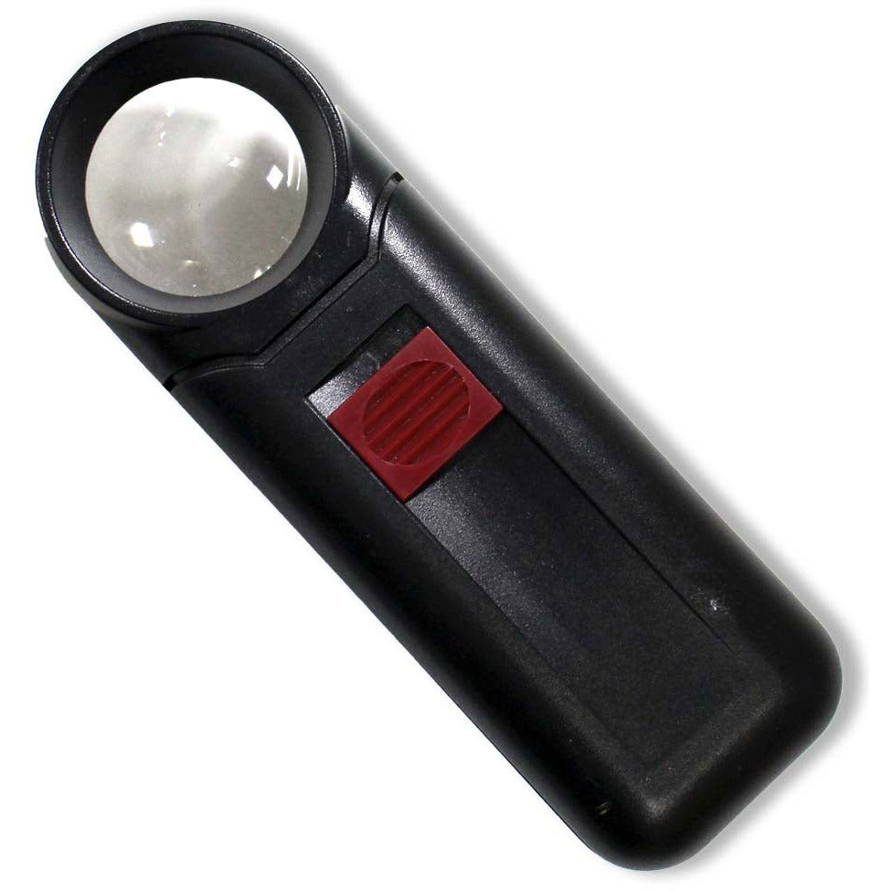 6x Illuminated Handheld Magnifier - 1-1/4 Inch Diameter Lens - MG-17557 - ToolUSA