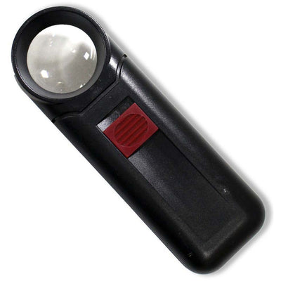 6x Illuminated Handheld Magnifier - 1-1/4 Inch Diameter Lens - MG-17557 - ToolUSA