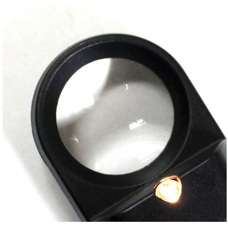 6x Illuminated Handheld Magnifier - 1-1/4 Inch Diameter Lens - MG-17557 - ToolUSA