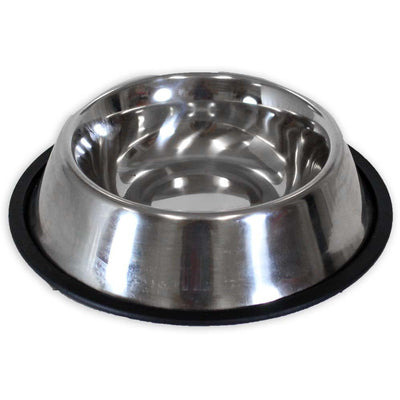 7 Inch Diameter Stainless Steel Pet Dish For Food Or Water - U-89010 - ToolUSA