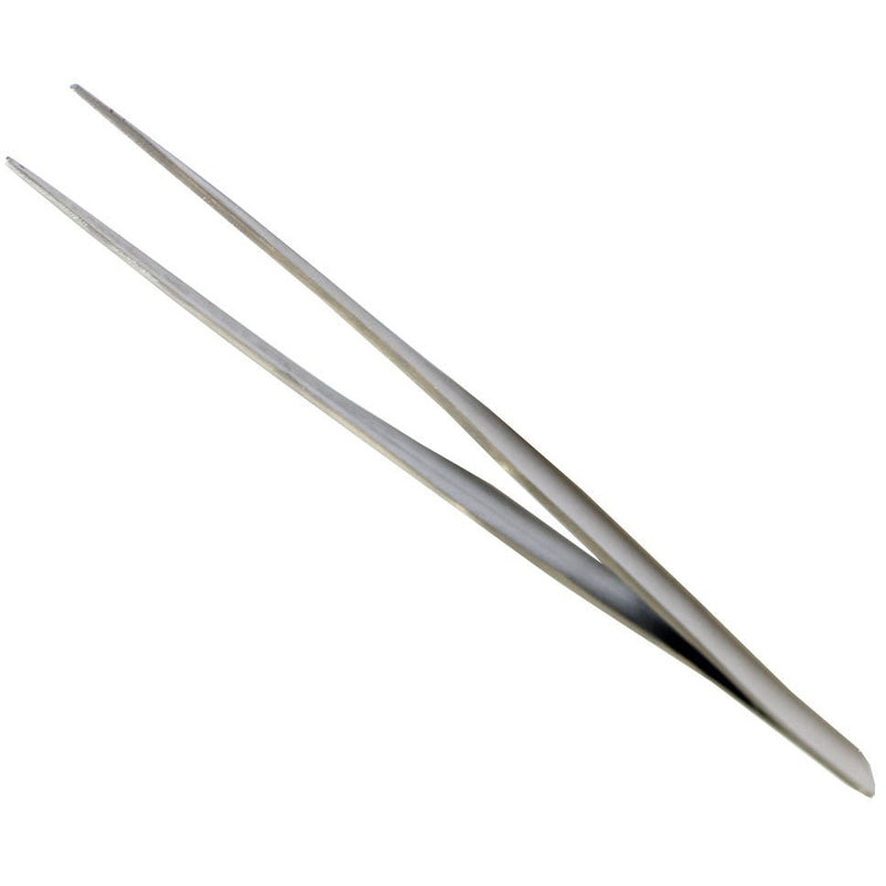 7-inch Nickel Plated Straight-tip Steel Tweezers (Pack of: 2) - S1-08528-Z02 - ToolUSA