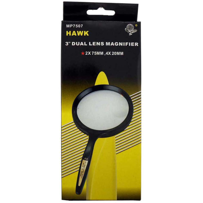 7 Inch Plastic Framed Magnifier 2X and 4X Power - MG-07507 - ToolUSA