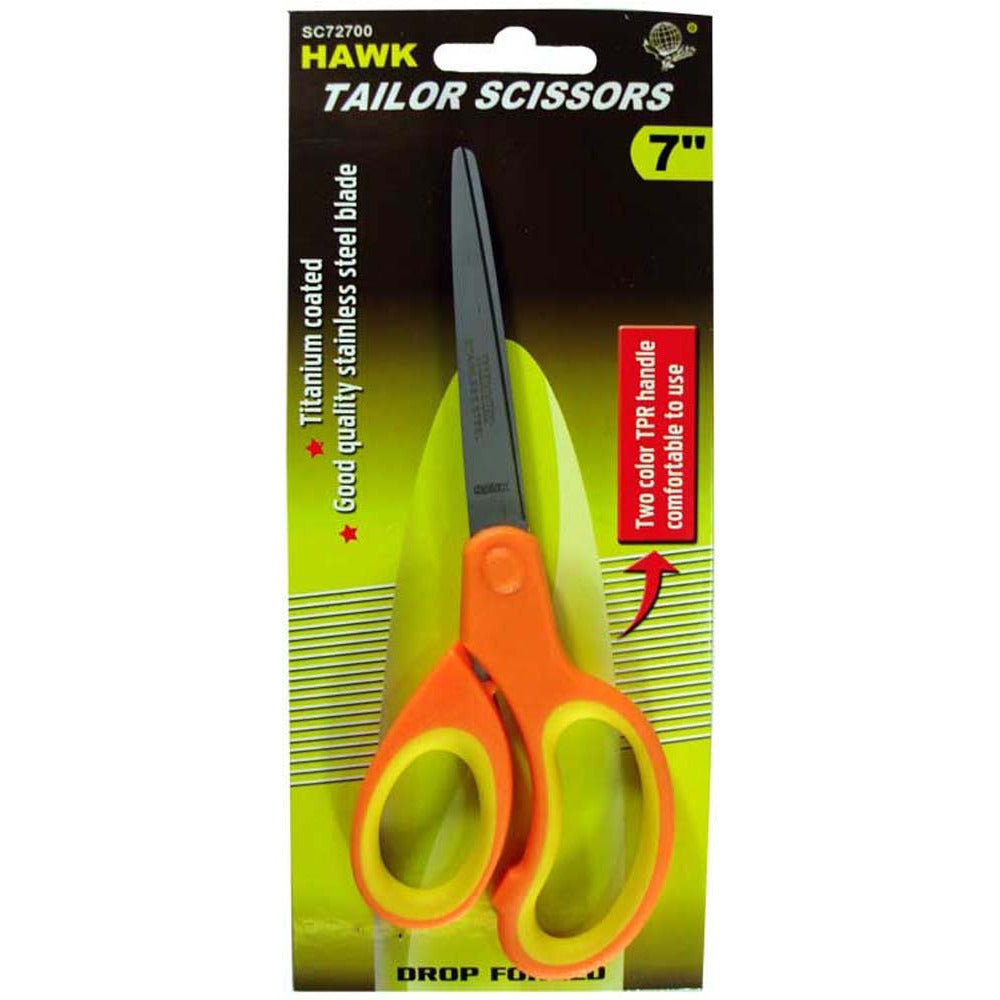 7 Inch Tailor Scissors with Titanium Coated Drop Forged Blades (Pack of: 2) - SC-17135-Z02 - ToolUSA