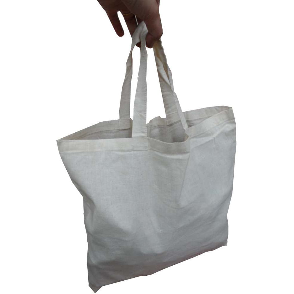 7 Oz Natural Cotton Bag with Handles (Pack of: 2) - AB-89514-Z02 - ToolUSA