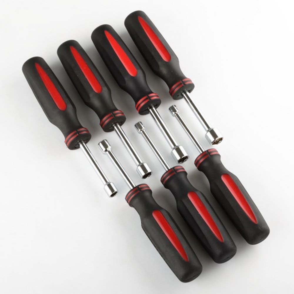 7 Piece 7" Nut Drivers Set - Metric Sizes: 5mm, 6mm, 7mm, 8mm, 10mm, 11mm & 12mm - PS8700-YT - ToolUSA