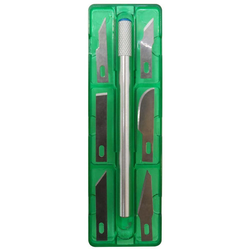 7 Piece Hobby Knife Set, Plastic Box (Pack of: 2) - CR-01608-Z02 - ToolUSA
