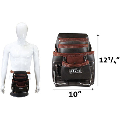 7 Pocket Black Premium Tool Pouch - AA-97111 - ToolUSA