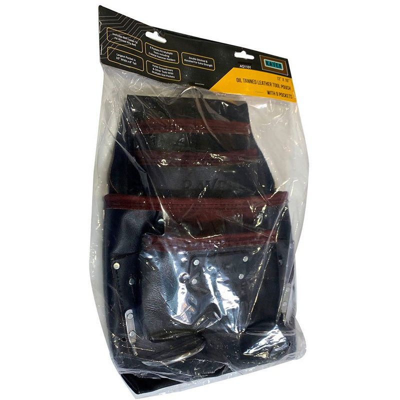 7 Pocket Black Premium Tool Pouch - AA-97111 - ToolUSA