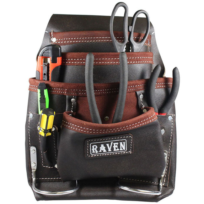 7 Pocket Black Premium Tool Pouch - AA-97111 - ToolUSA