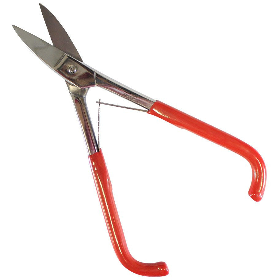 7" Stainless Steel Jeweler's Snip - Red Coated Handle - S8970-PAK - ToolUSA
