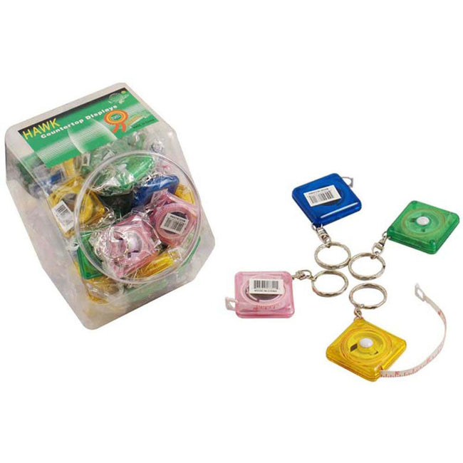 72 Piece Retractable Fabric Tape Measures in a Counter Top Display - TM-17311 - ToolUSA