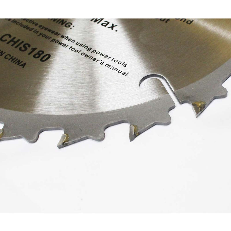 7.25 Inch Diameter Carbide Tip Saw Blade - 24 Teeth - A90-IS180 - ToolUSA