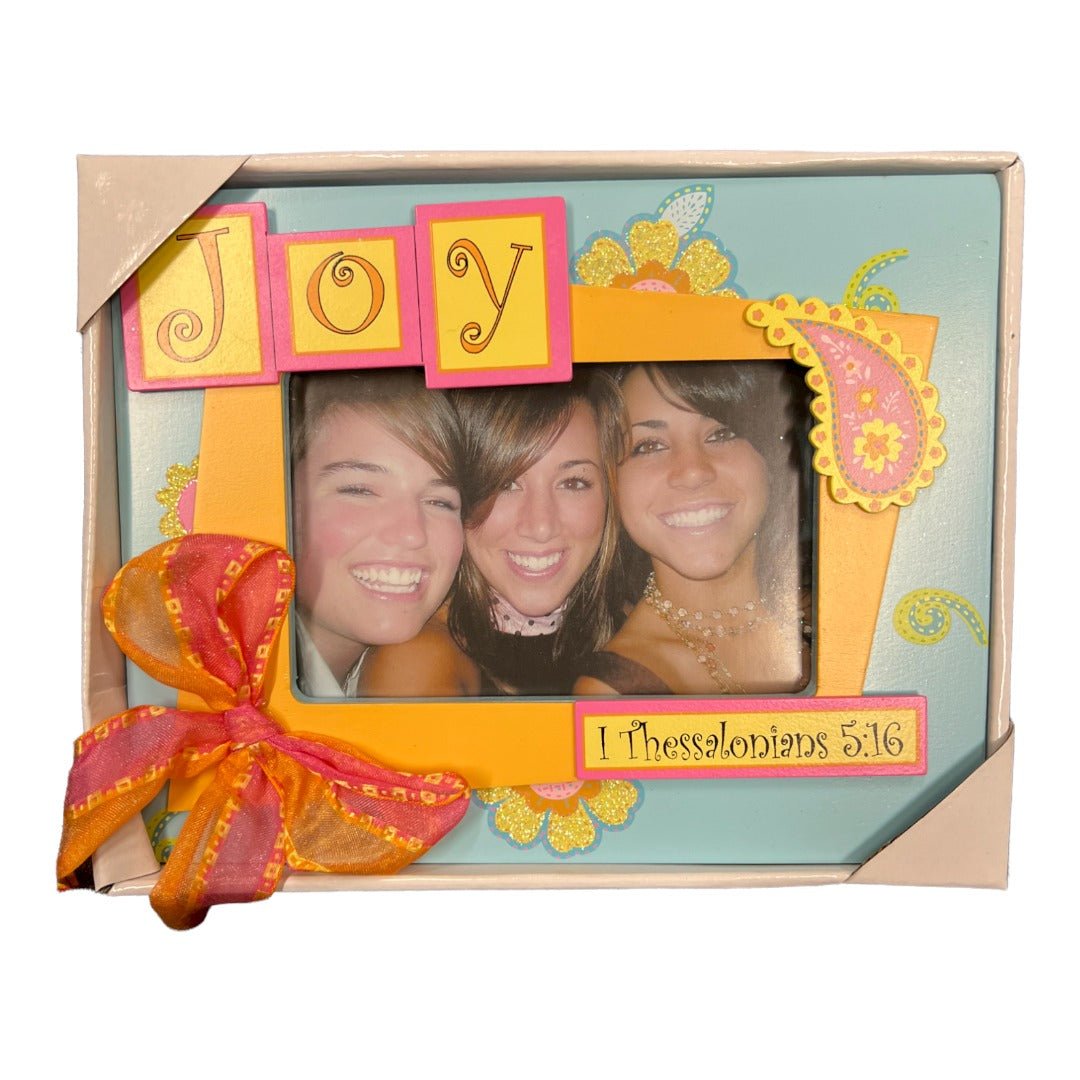 7x9 Inch Colorful Blue Picture Frame, Decorative Joy Design - HH-WF-10420 - ToolUSA