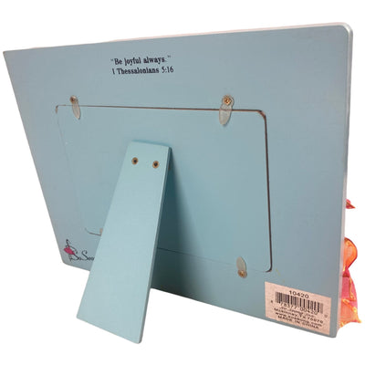 7x9 Inch Colorful Blue Picture Frame, Decorative Joy Design - HH-WF-10420 - ToolUSA