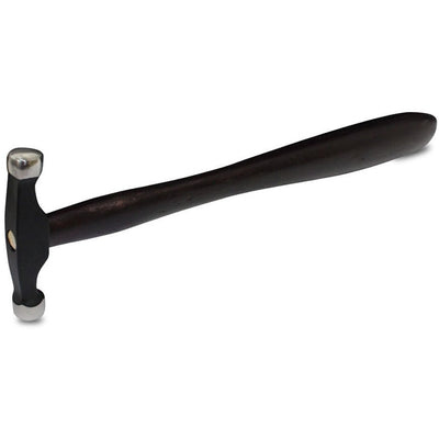 8-1/2 Inch Lightweight Jeweler's Texturing Hammer With Flat Side And Convex Stainless Steel Heads - PH601B - ToolUSA