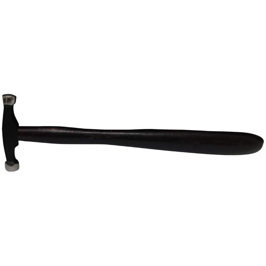 8-1/2 Inch Lightweight Jeweler's Texturing Hammer With Flat Side And Convex Stainless Steel Heads - PH601B - ToolUSA