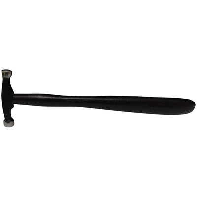 8-1/2 Inch Lightweight Jeweler's Texturing Hammer With Flat Side And Convex Stainless Steel Heads - PH601B - ToolUSA