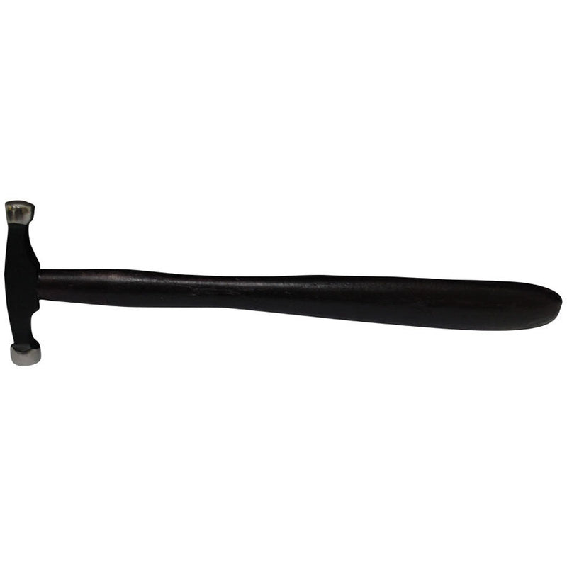 8-1/2 Inch Lightweight Jeweler's Texturing Hammer With Flat Side And Convex Stainless Steel Heads - PH601B - ToolUSA