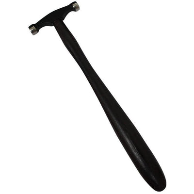 8-1/2 Inch Lightweight Jeweler's Texturing Hammer With Flat Side And Convex Stainless Steel Heads - PH601B - ToolUSA