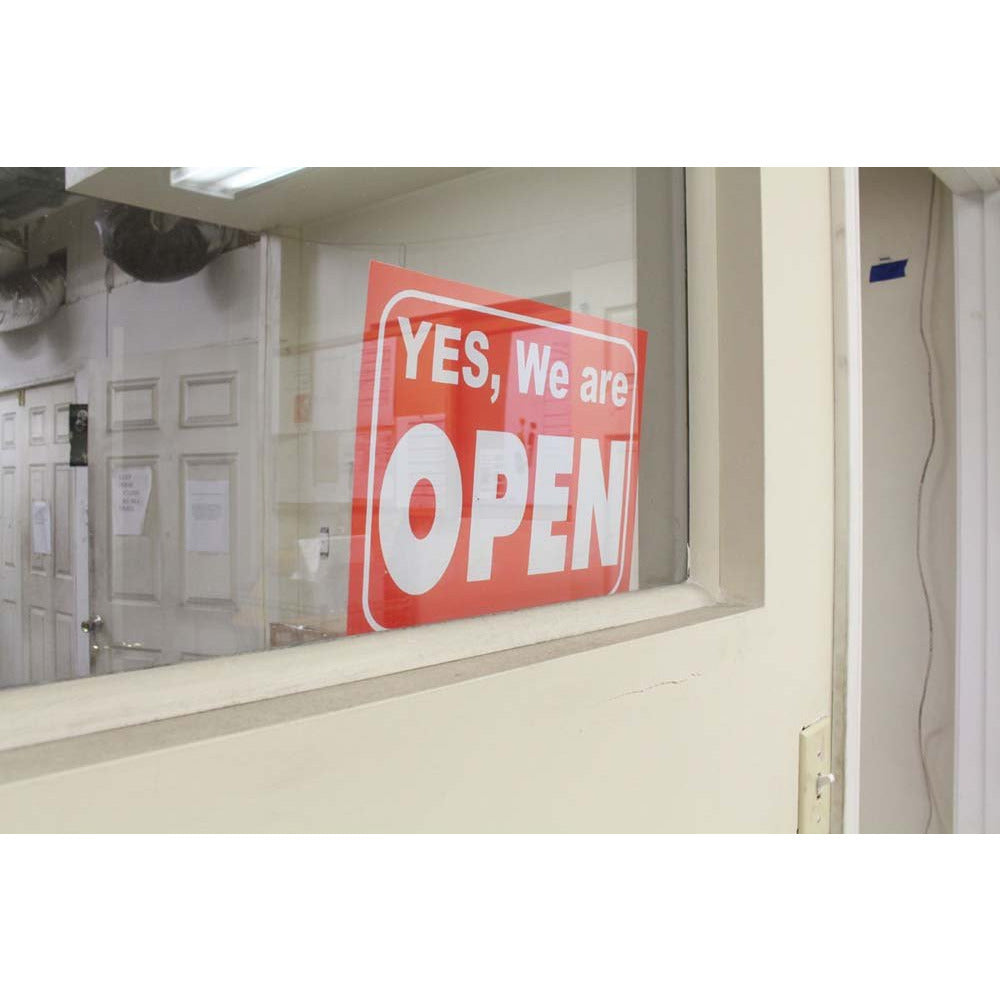 8-1/2 X 11 Inch Open And Closed Sign For Shop Or Restaurant Window (Pa ...