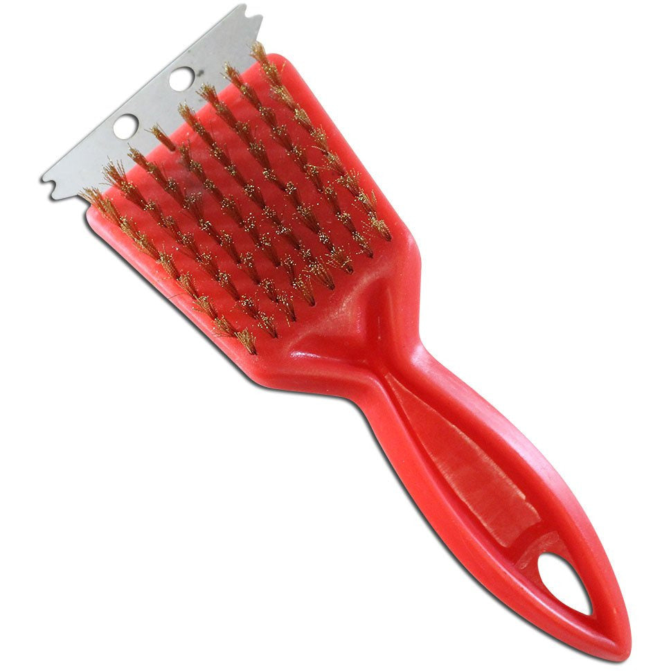 8" BrassWire BBQ Brush, Scraper (Pack of 2) TZ6306325Z02 ToolUSA