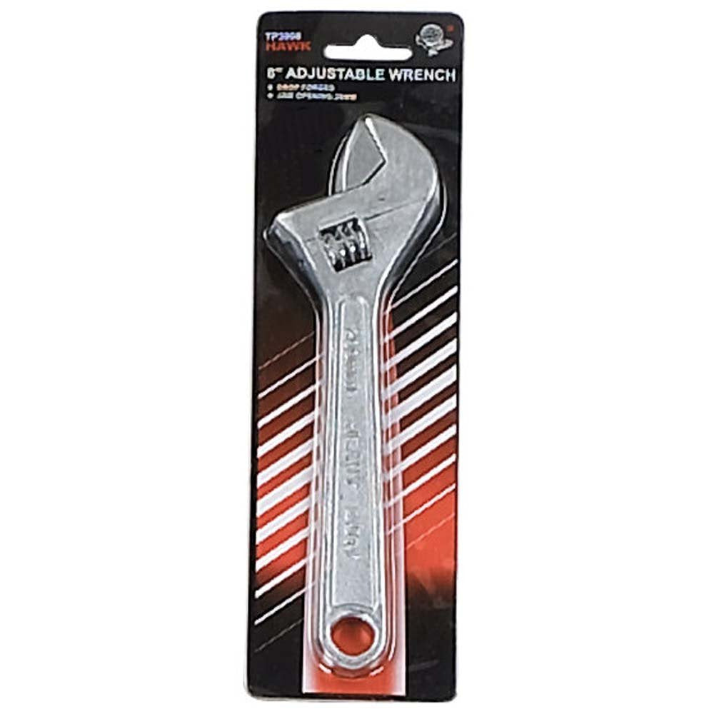 8" Chrome Adjustable Wrench - TP-03008 - ToolUSA