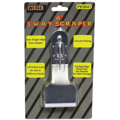 8 Inch 3 Position Scraper with Safety Storage - CR-09041 - ToolUSA
